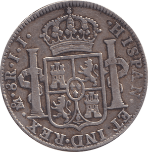 1820 SILVER 8 REALES MEXICO SPANISH COLONY - SILVER WORLD COINS - Cambridgeshire Coins