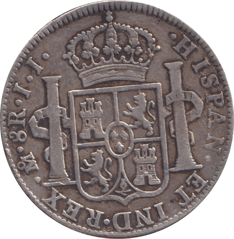 1820 SILVER 8 REALES MEXICO SPANISH COLONY - SILVER WORLD COINS - Cambridgeshire Coins