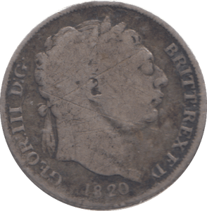1820 SIXPENCE ( NF ) - SIXPENCE - Cambridgeshire Coins