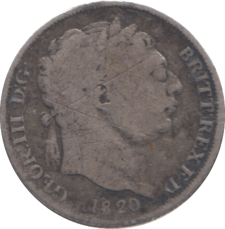 1820 SIXPENCE ( NF ) - SIXPENCE - Cambridgeshire Coins