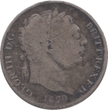 1820 SIXPENCE ( NF ) - SIXPENCE - Cambridgeshire Coins