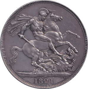 1821 CROWN ( AUNC ) - CROWN - Cambridgeshire Coins