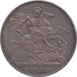 1821 CROWN ( AUNC ) SECUNDO - CROWN - Cambridgeshire Coins