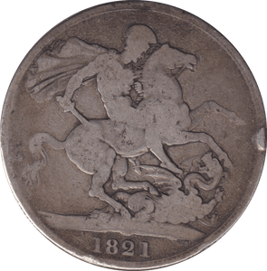 1821 CROWN F58 ( FAIR ) - CROWN - Cambridgeshire Coins