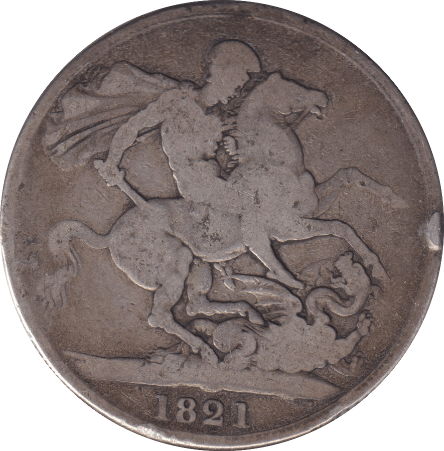 1821 CROWN F58 ( FAIR ) - CROWN - Cambridgeshire Coins