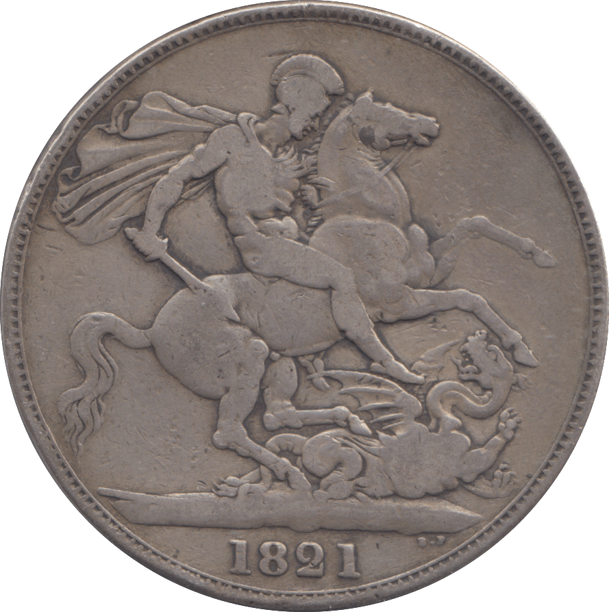 1821 CROWN ( FINE ) - CROWN - Cambridgeshire Coins