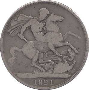 1821 CROWN ( FINE ) - CROWN - Cambridgeshire Coins
