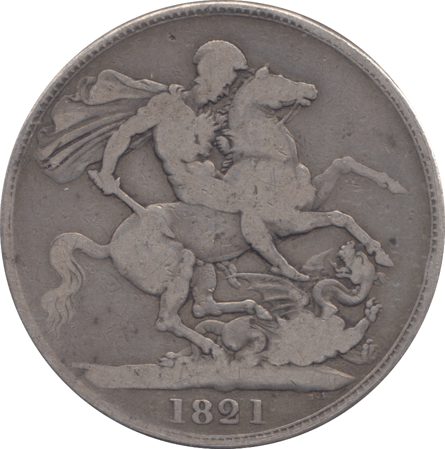 1821 CROWN ( FINE ) - CROWN - Cambridgeshire Coins