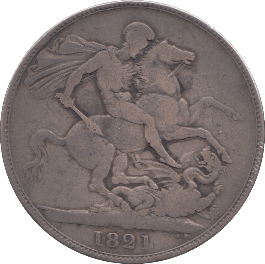 1821 CROWN ( FINE ) - Crown - Cambridgeshire Coins