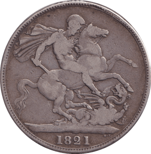 1821 CROWN ( FINE ) - CROWN - Cambridgeshire Coins