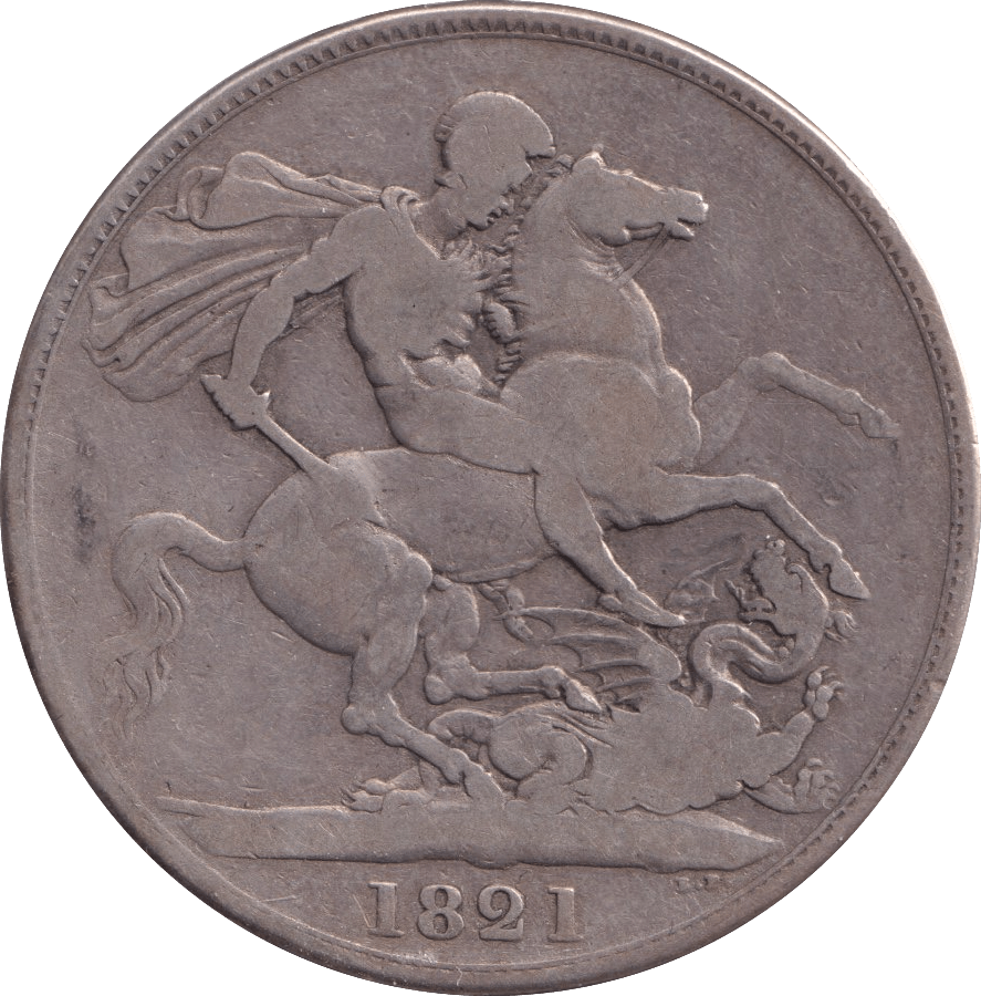 1821 CROWN ( FINE ) - Crown - Cambridgeshire Coins
