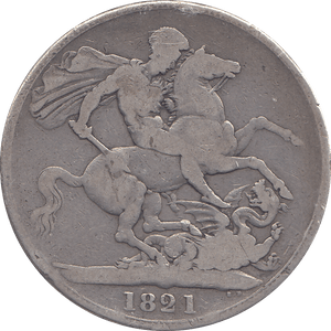 1821 CROWN ( FINE ) - CROWN - Cambridgeshire Coins