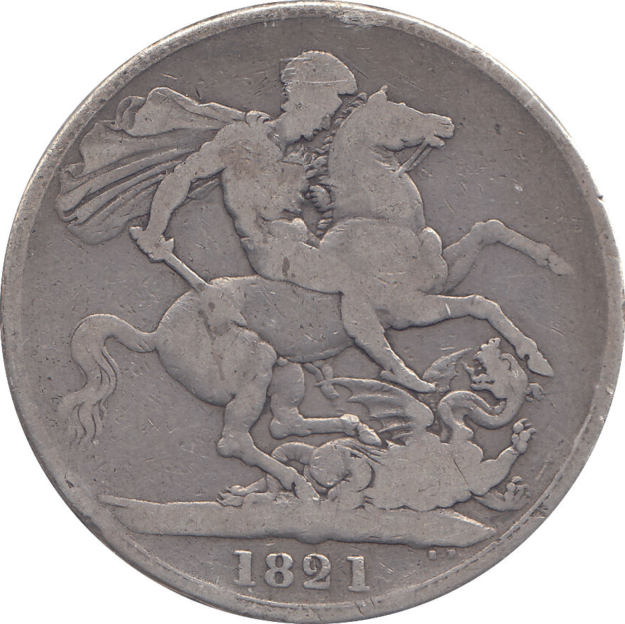 1821 CROWN ( FINE ) - CROWN - Cambridgeshire Coins