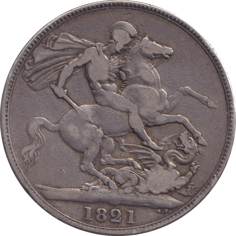 1821 CROWN ( FINE ) - CROWN - Cambridgeshire Coins