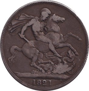 1821 CROWN ( FINE ) - CROWN - Cambridgeshire Coins