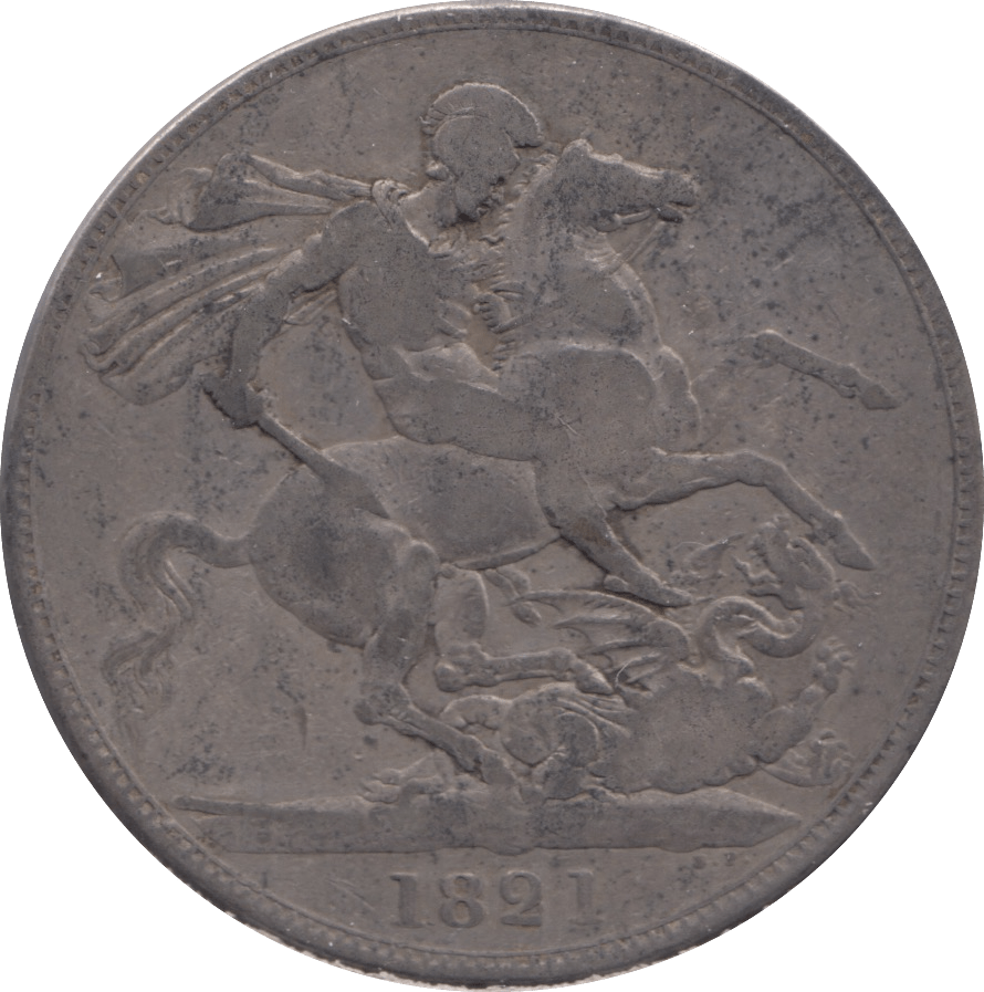 1821 CROWN ( FINE ) - Crown - Cambridgeshire Coins