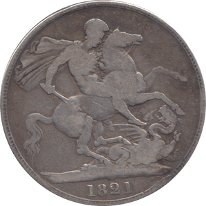 1821 CROWN ( FINE ) - CROWN - Cambridgeshire Coins