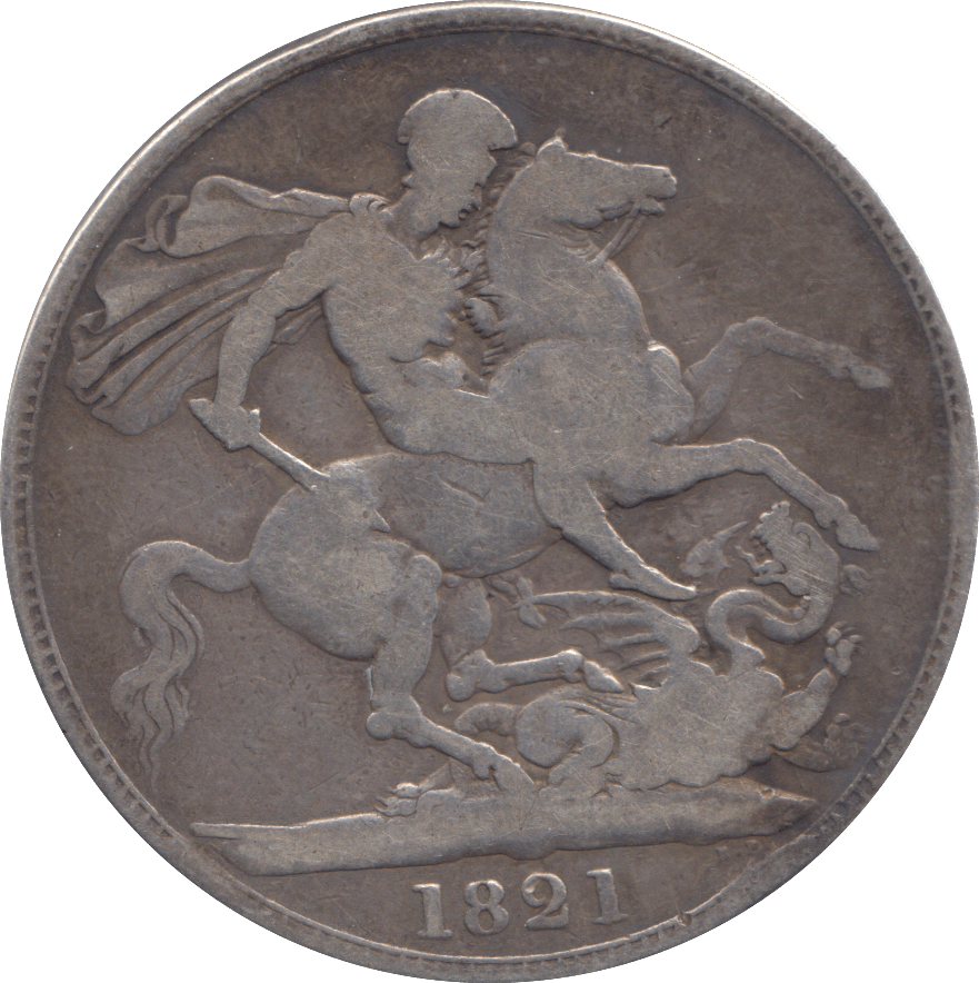 1821 CROWN ( FINE ) - CROWN - Cambridgeshire Coins