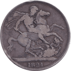 1821 CROWN ( FINE ) - CROWN - Cambridgeshire Coins