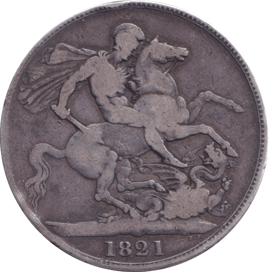 1821 CROWN ( FINE ) - CROWN - Cambridgeshire Coins