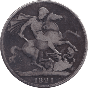 1821 CROWN ( FINE ) - Crown - Cambridgeshire Coins