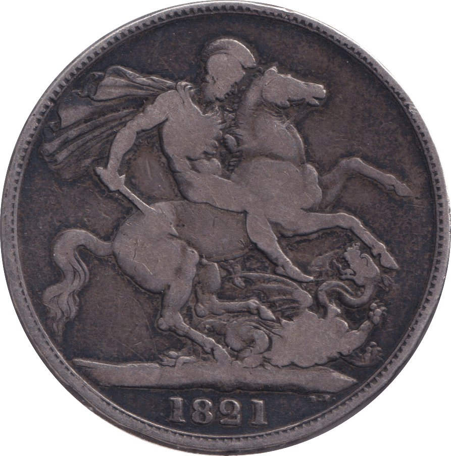 1821 CROWN ( FINE ) - CROWN - Cambridgeshire Coins