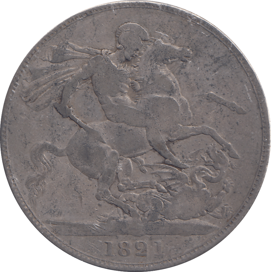 1821 CROWN ( FINE ) - CROWN - Cambridgeshire Coins