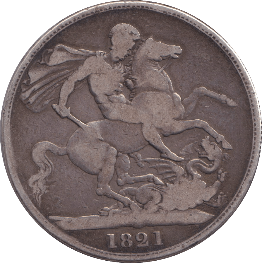 1821 CROWN ( FINE ) - CROWN - Cambridgeshire Coins