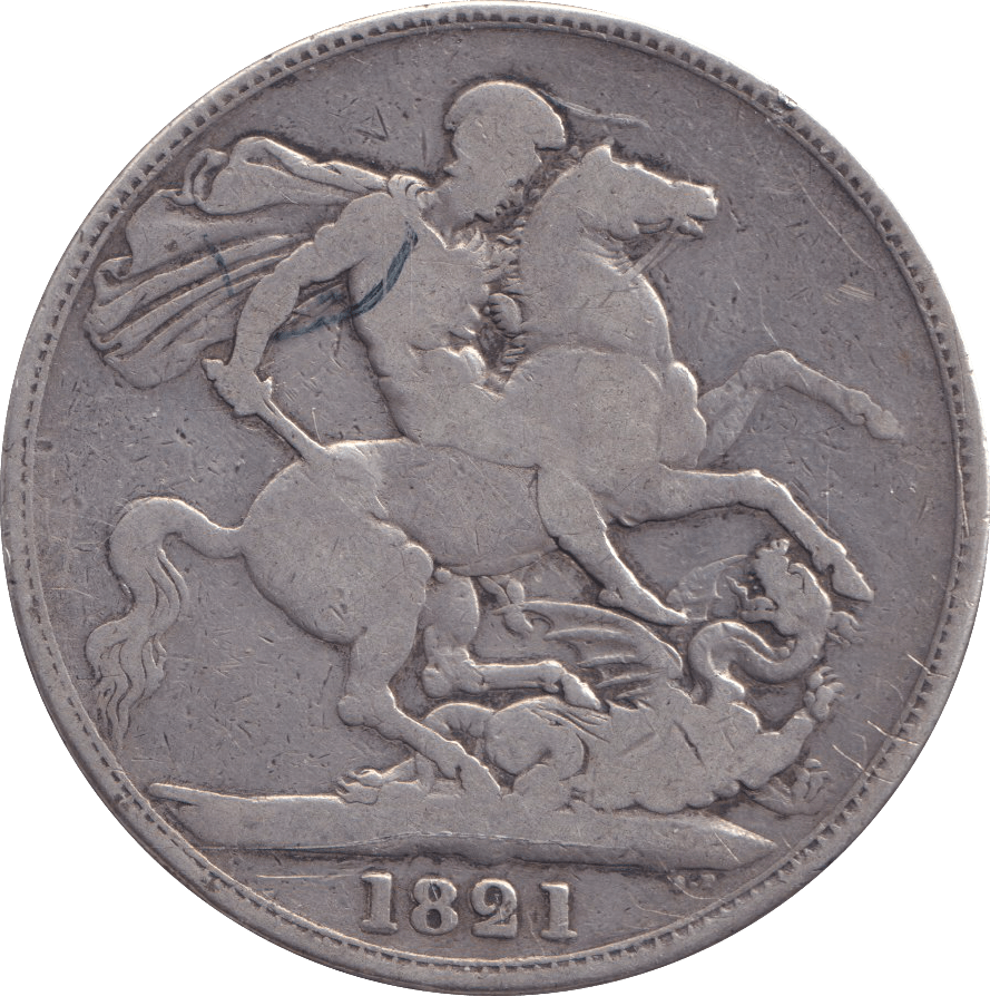 1821 CROWN ( FINE ) - CROWN - Cambridgeshire Coins