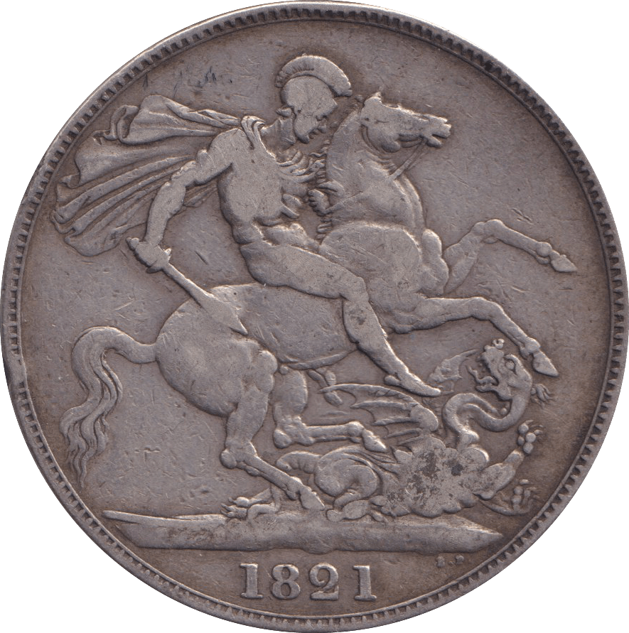 1821 CROWN ( FINE ) - FLORIN - Cambridgeshire Coins