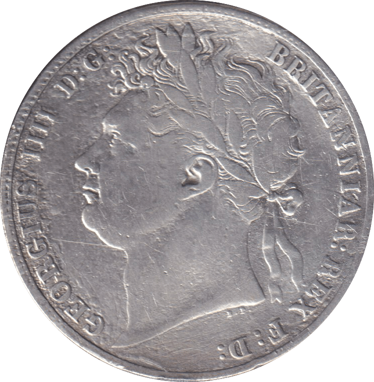 1821 ENAMELLED HALFCROWN ( GF ) - ENAMELLED COINS - Cambridgeshire Coins