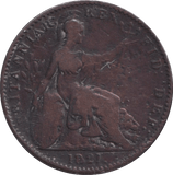 1821 FARTHING ( FINE ) - FARTHING - Cambridgeshire Coins