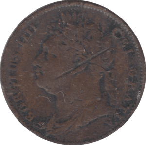 1821 FARTHING ( FINE ) - FARTHING - Cambridgeshire Coins