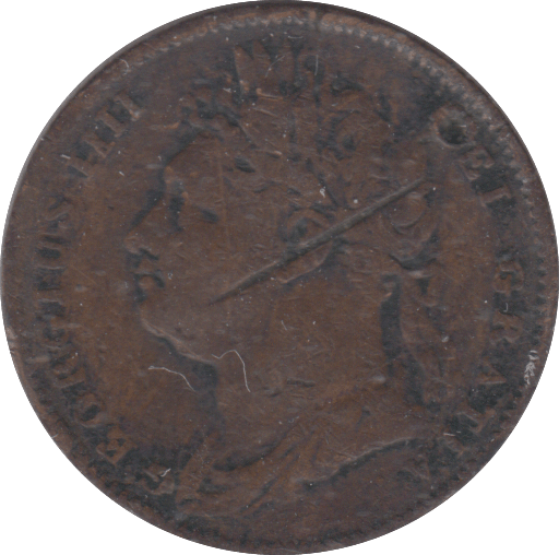 1821 FARTHING ( FINE ) - FARTHING - Cambridgeshire Coins