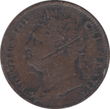 1821 FARTHING ( FINE ) - FARTHING - Cambridgeshire Coins