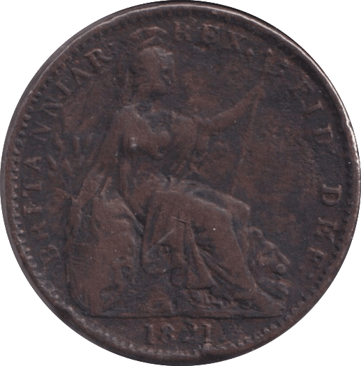 1821 FARTHING ( FINE ) - FARTHING - Cambridgeshire Coins