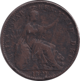 1821 FARTHING ( FINE ) - FARTHING - Cambridgeshire Coins