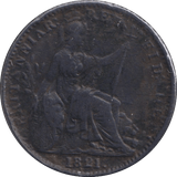 1821 FARTHING ( FINE ) - FARTHING - Cambridgeshire Coins