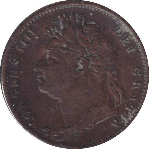 1821 FARTHING ( FINE ) - FARTHING - Cambridgeshire Coins
