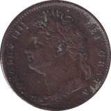 1821 FARTHING ( FINE ) - FARTHING - Cambridgeshire Coins