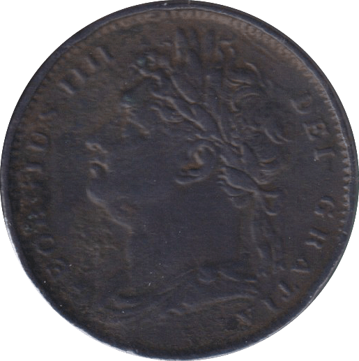 1821 FARTHING ( FINE ) - FARTHING - Cambridgeshire Coins
