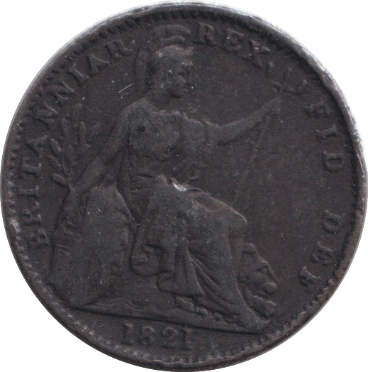 1821 FARTHING ( GF ) - FARTHING - Cambridgeshire Coins