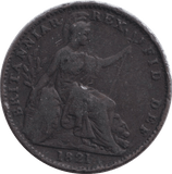 1821 FARTHING ( GF ) - FARTHING - Cambridgeshire Coins