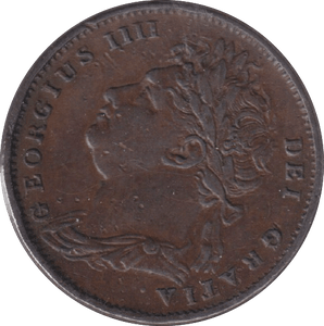 1821 FARTHING ( GVF ) - WORLD COINS - Cambridgeshire Coins