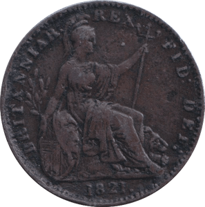 1821 FARTHING ( VF ) - FARTHING - Cambridgeshire Coins