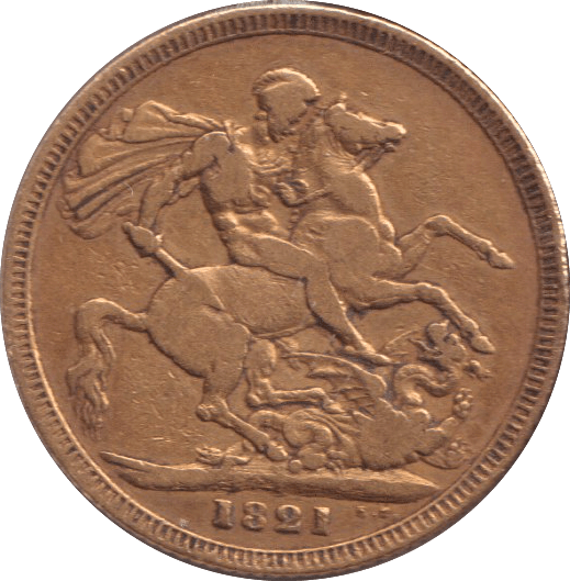 1821 GOLD SOVEREIGN ( FINE ) - SOVEREIGN - Cambridgeshire Coins