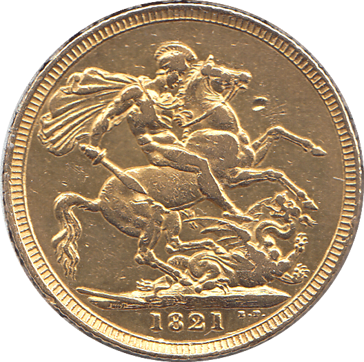 1821 GOLD SOVEREIGN ( GVF ) - SOVEREIGN - Cambridgeshire Coins