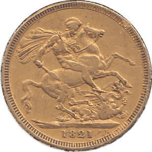 1821 GOLD SOVEREIGN ( VF ) - SOVEREIGN - Cambridgeshire Coins