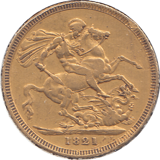 1821 GOLD SOVEREIGN ( VF ) - SOVEREIGN - Cambridgeshire Coins