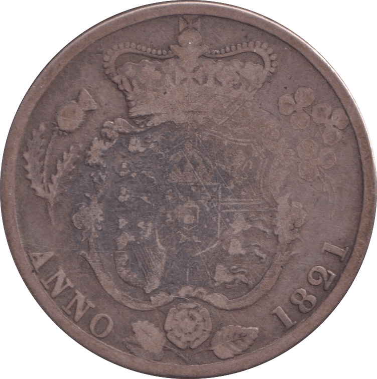 1821 HALF CROWN ( FINE ) - HALFCROWN - Cambridgeshire Coins
